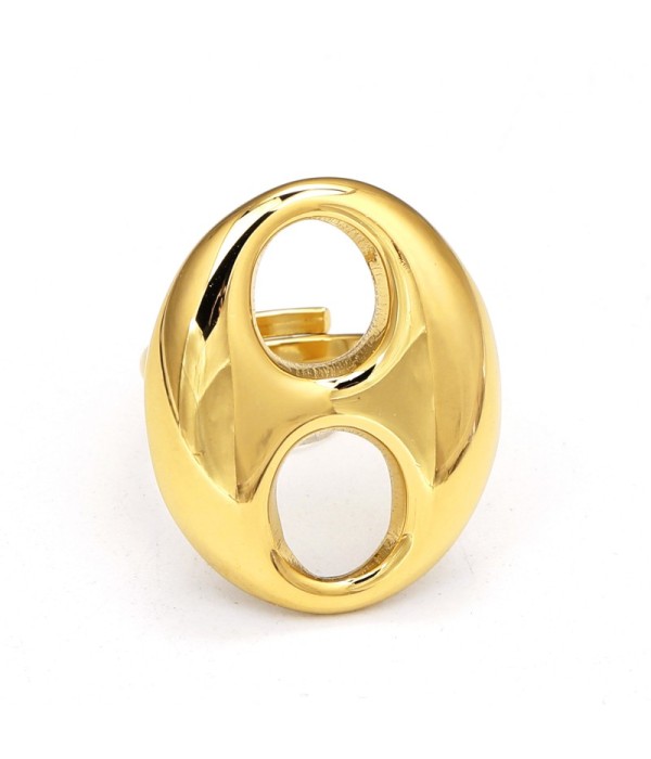 Anillo dorado de nariz de cerdo