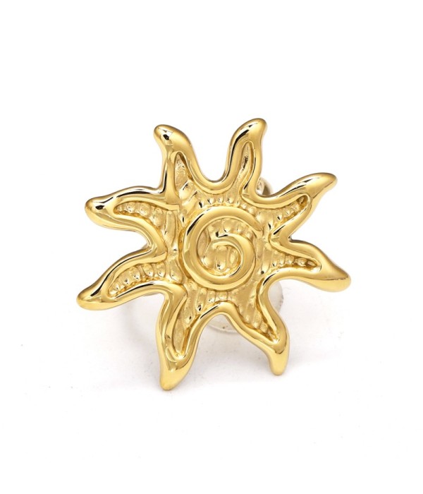Anillo dorado de sol espiral