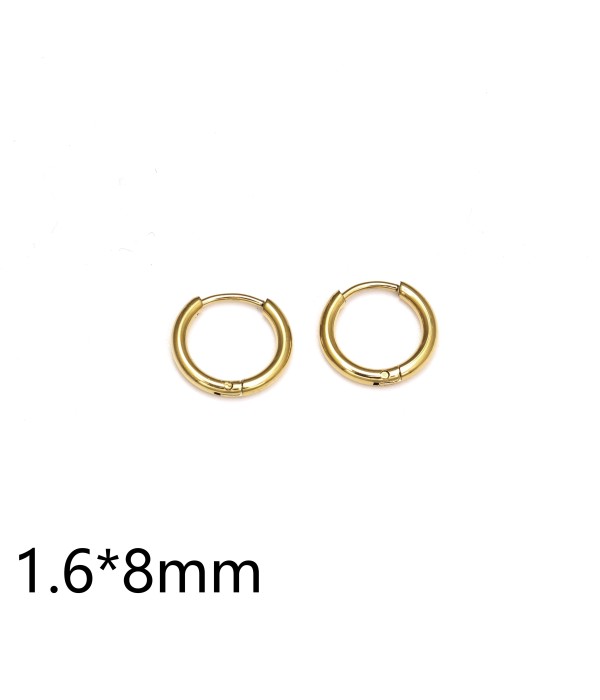 Pendientes de aro dorados (1.6mm)