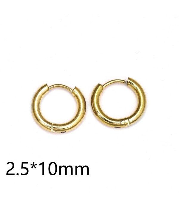 Pendientes de aro dorados (2.5mm)