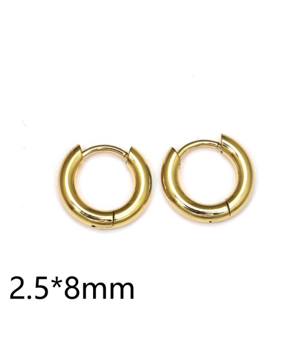 Pendientes de aro dorados (2.5mm)