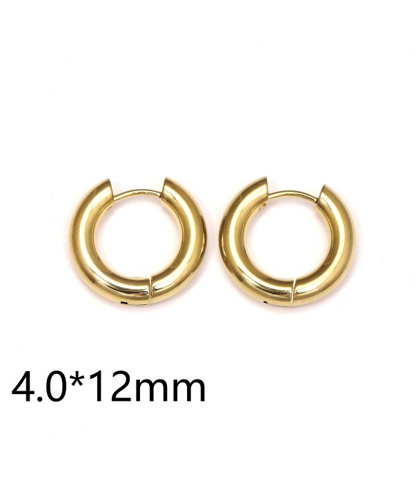 Pendientes de aro (4.0x12mm)