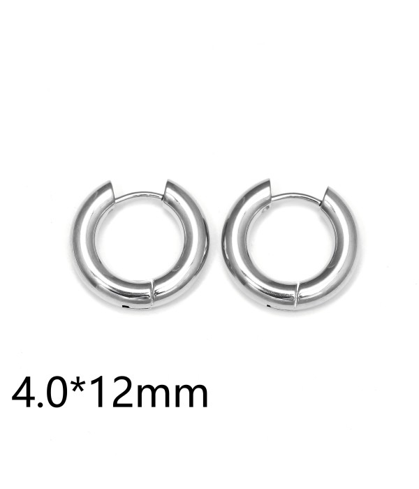 Pendientes de aro (4.0x12mm)