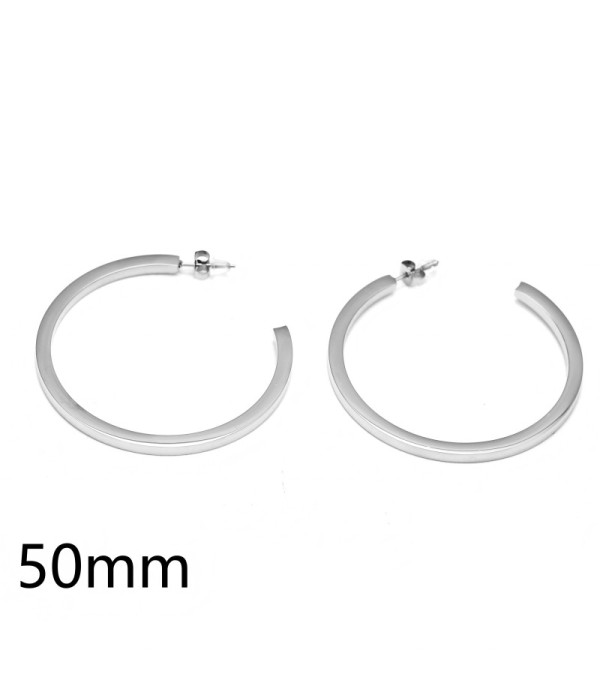 Pendientes de aro lisos 2