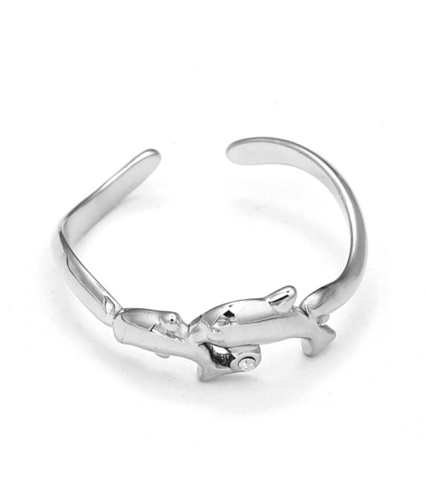 Anillo de delfines entrelazados 2