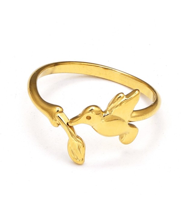 Anillo con diseño de pájaro