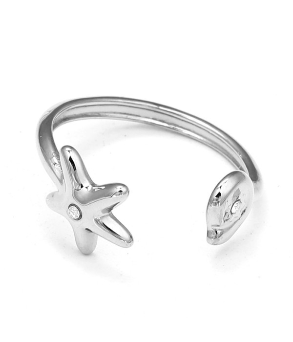 Anillo con estrella lateral