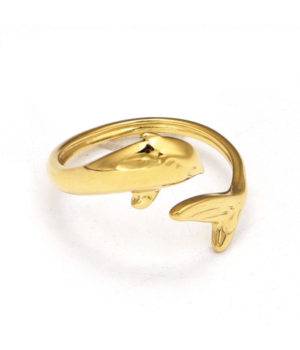 Anillo con diseño de delfín