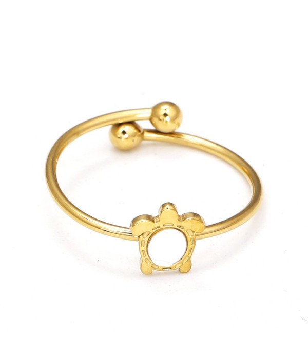 Anillo de tortuga con nácar