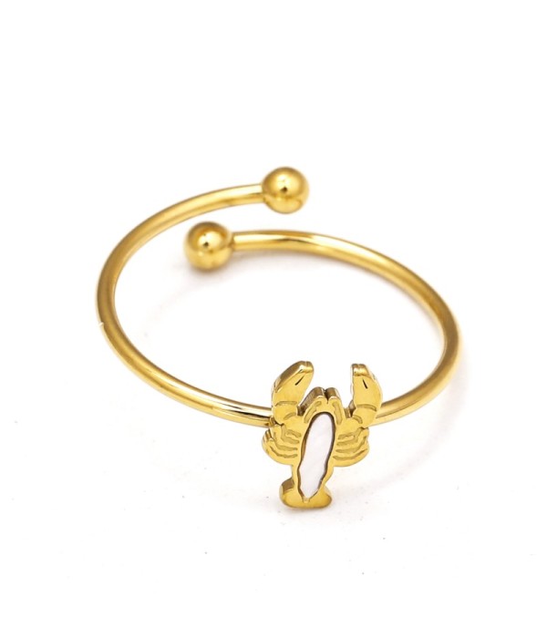 Anillo de langosta con nácar