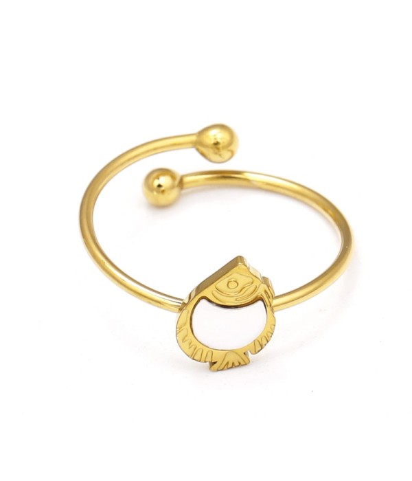 Anillo de pescado con nácar