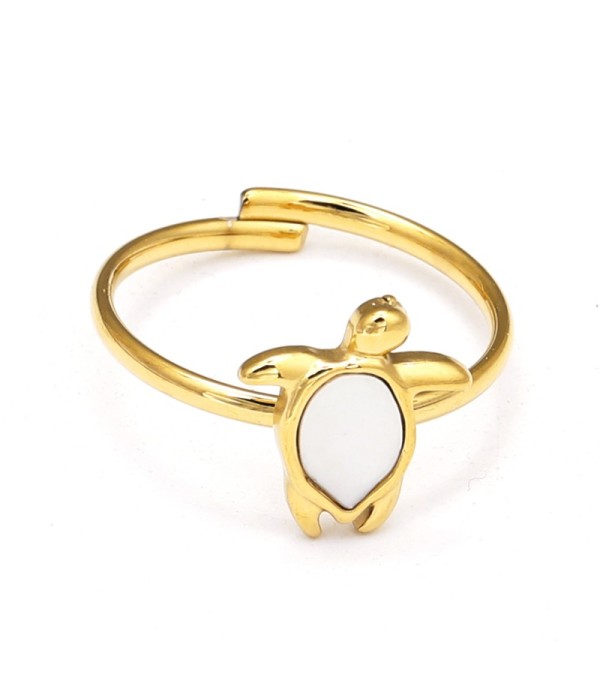 Anillo de tortuga con nácar
