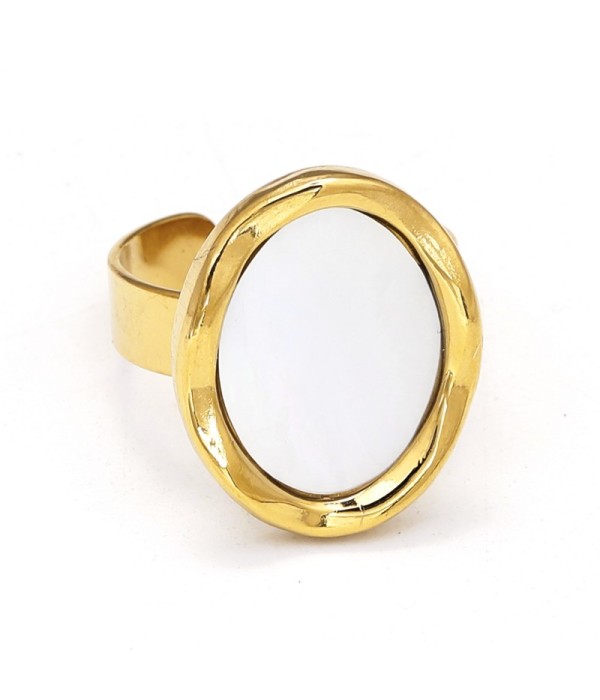 Anillo dorado de nácar