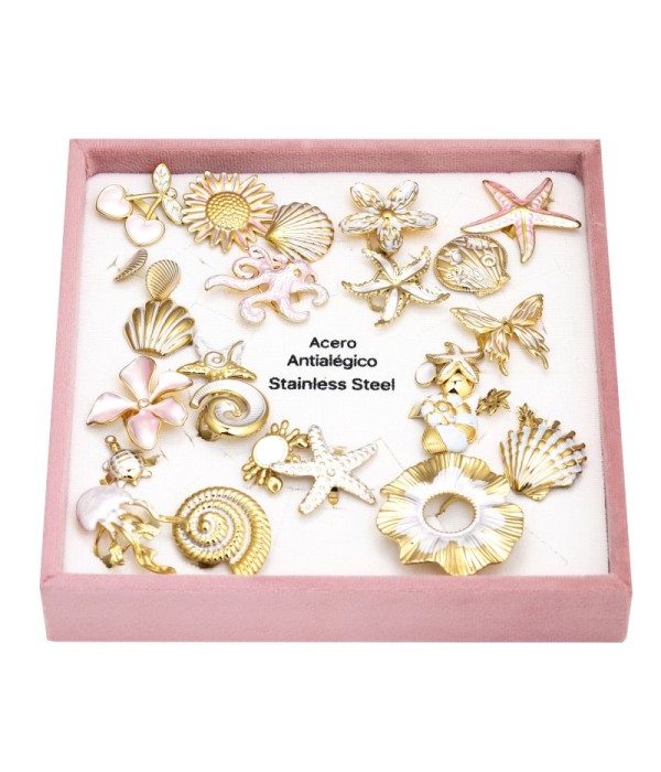 Bandeja de anillos con diseños mixtos