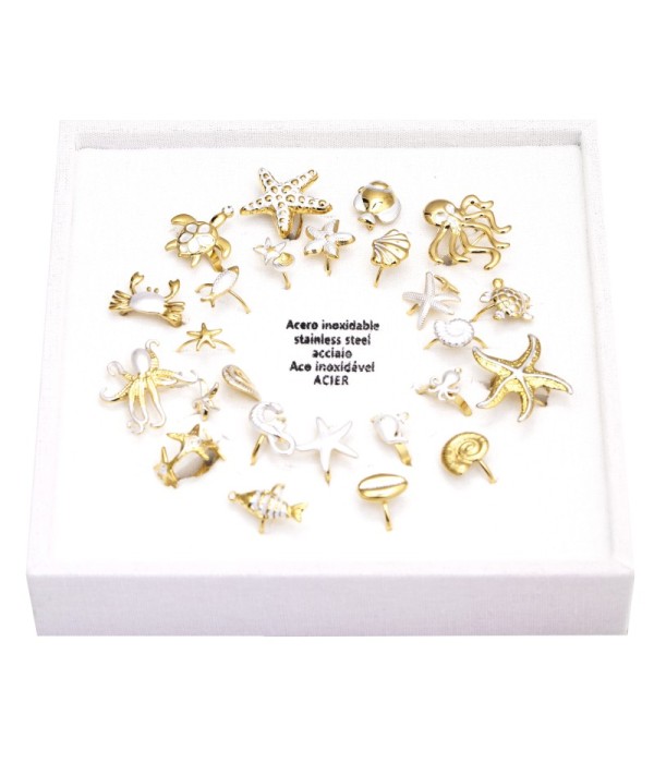 Bandeja de anillos con temática marina