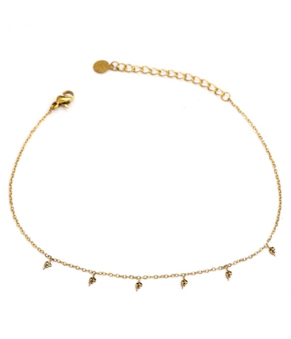 Tobillera con colgantes de serpientes