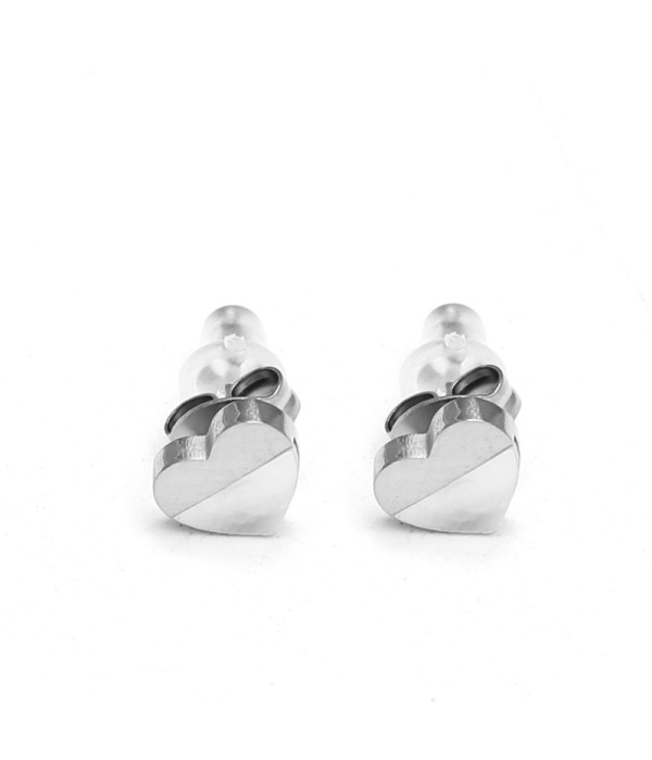 Pendientes de corazón con nácar