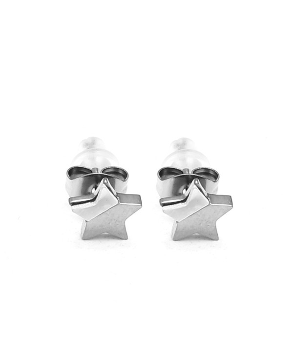 Pendientes de estrella con nácar