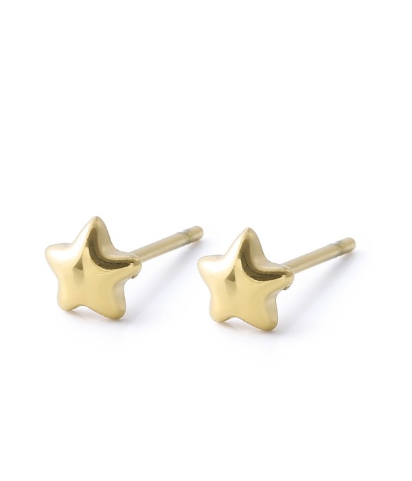 Pendientes minimalistas de estrella