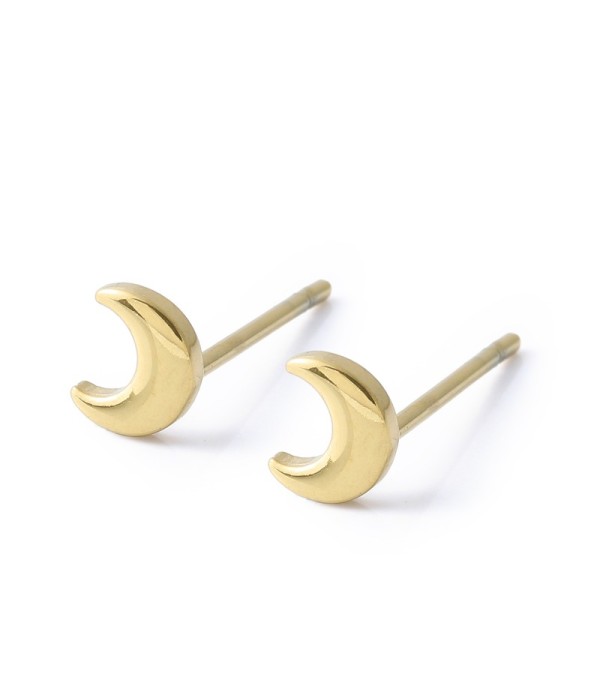 Pendientes minimalistas de luna