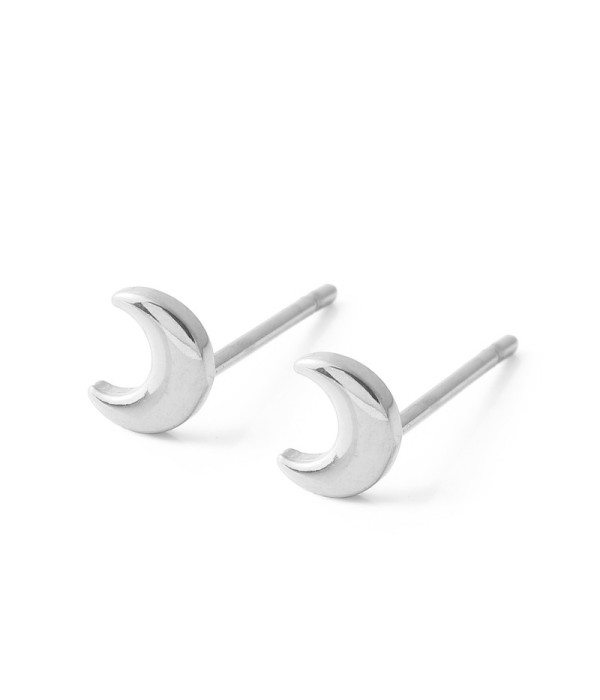 Pendientes minimalistas de luna