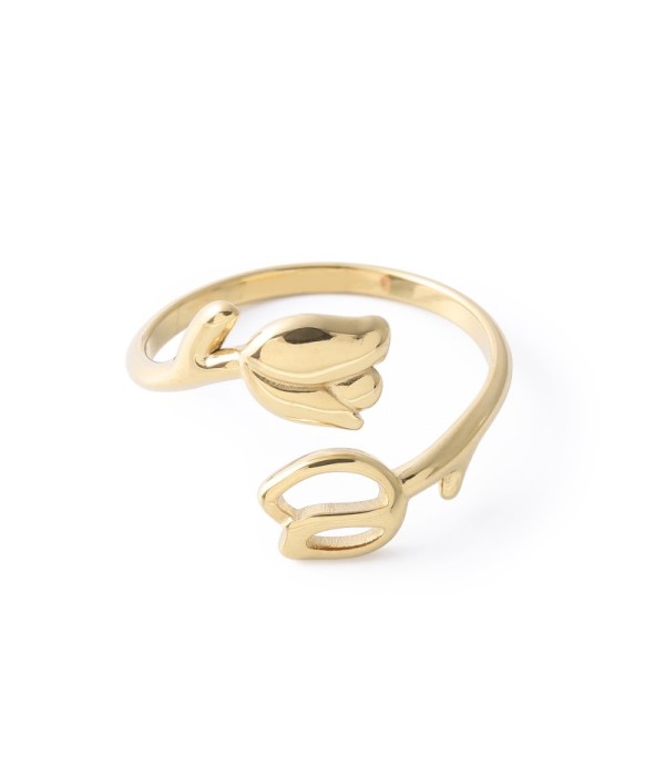 Anillo con diseño de rosa