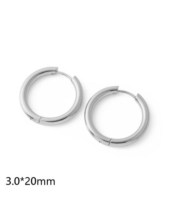 Pendientes de aro (3.0x20mm)