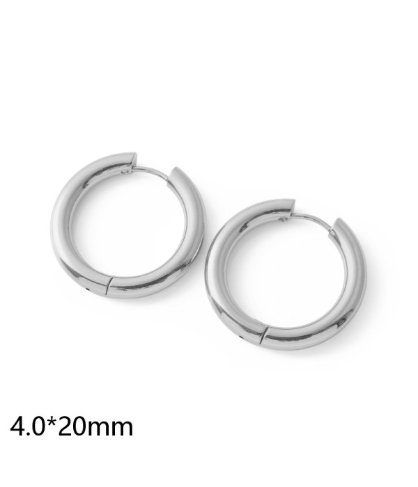 Pendientes de aro (4.0x20mm) 2