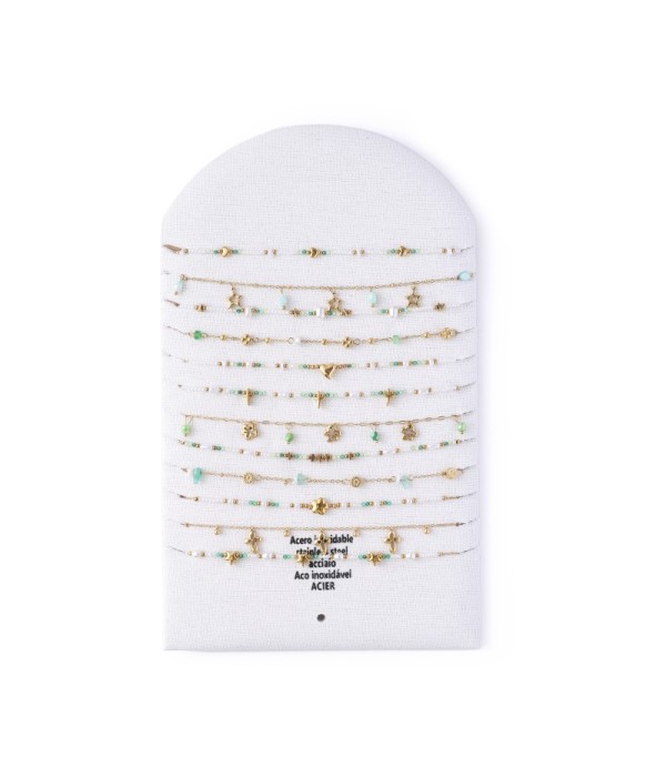 Conjuntos de collares con diseños mixtos