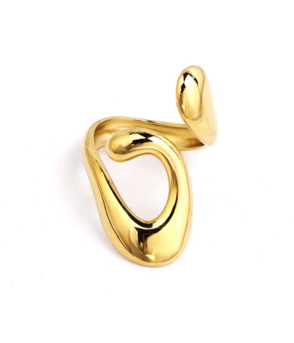 Anillo en forma abstracta de líneas curvas