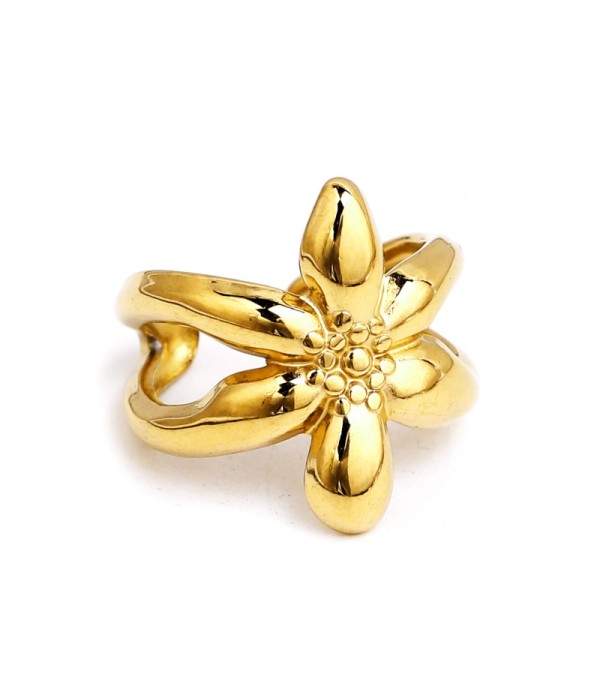 Anillo de flor voluminosa