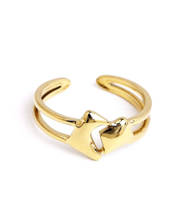Anillo de diseño geométrico moderno
