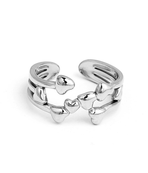 Anillo de corazones decorativas