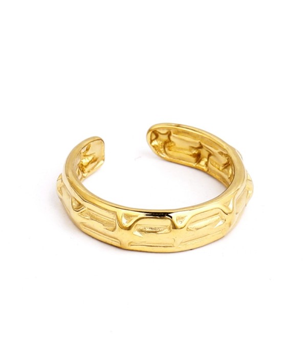 Anillo con textura de estrella