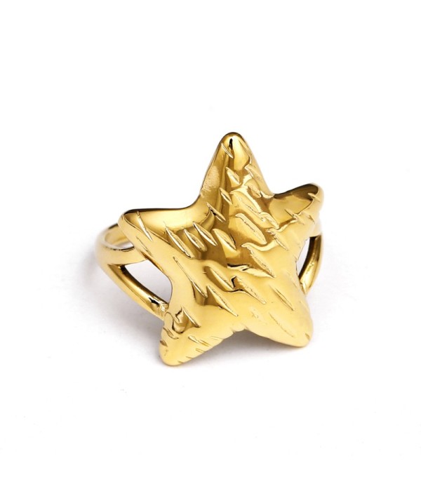 Anillo dorado de estrella