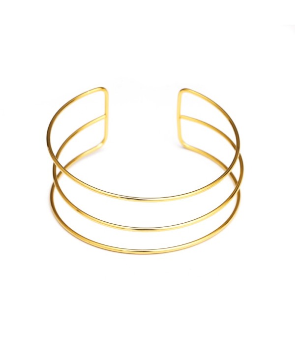 Brazalete de brazo dorado de estilo minimalista