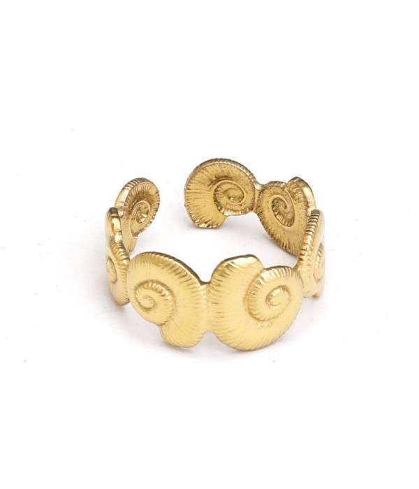 Anillo con caracolas