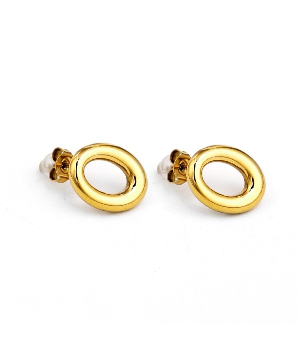 Pendientes ovalados minimalistas