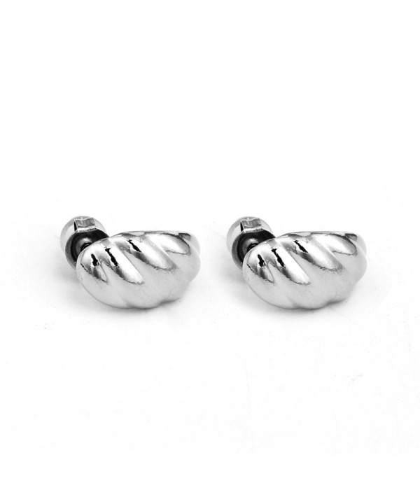 Pendientes pequeños con diseño de croissant 2