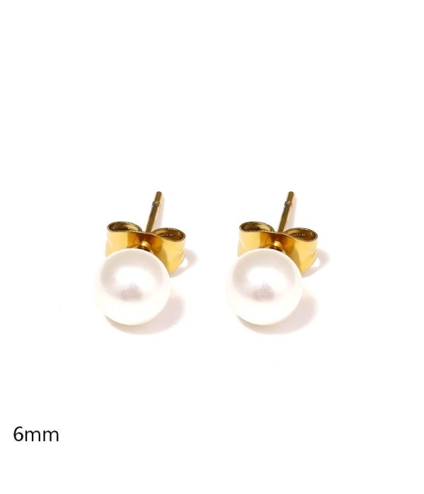 Pendientes de perlas de 6mm