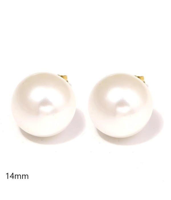 Pendientes de perlas de 14mm