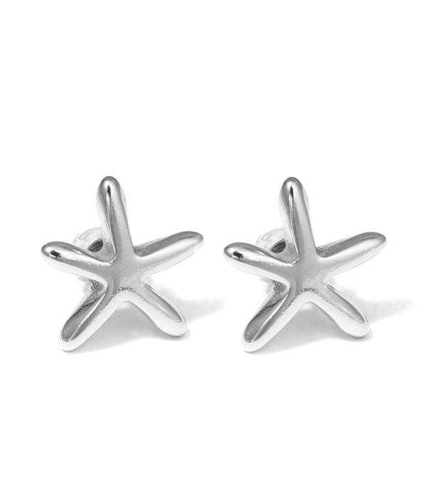 Pendientes de estrella de mar minimalista