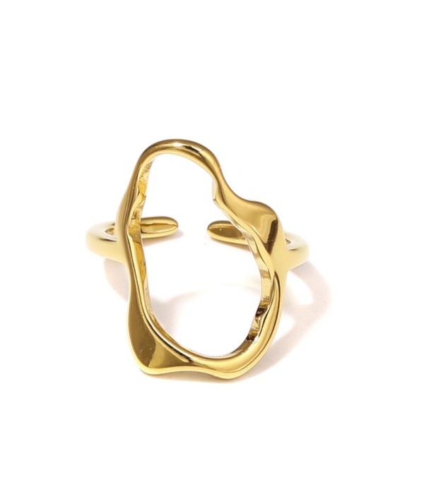 Anillo con contorno orgánico calado