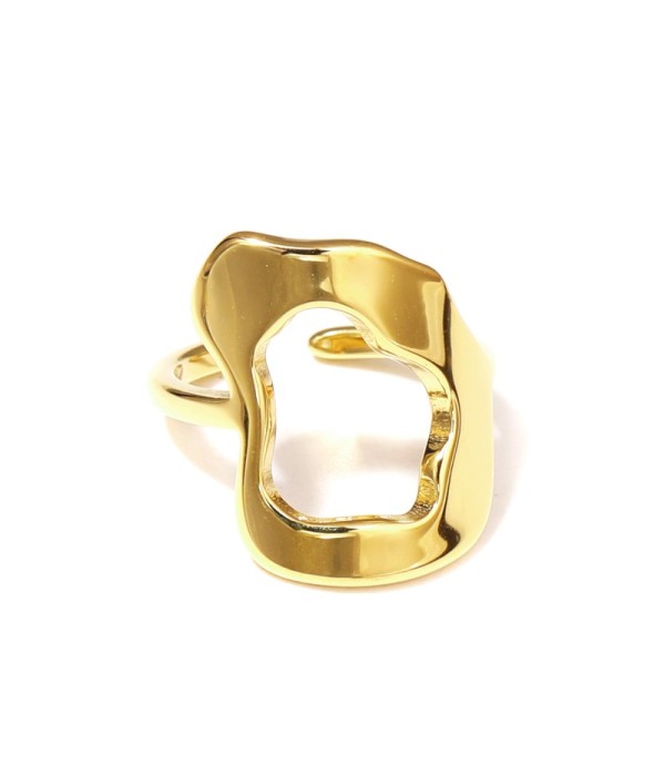 Anillo con contorno orgánico calado