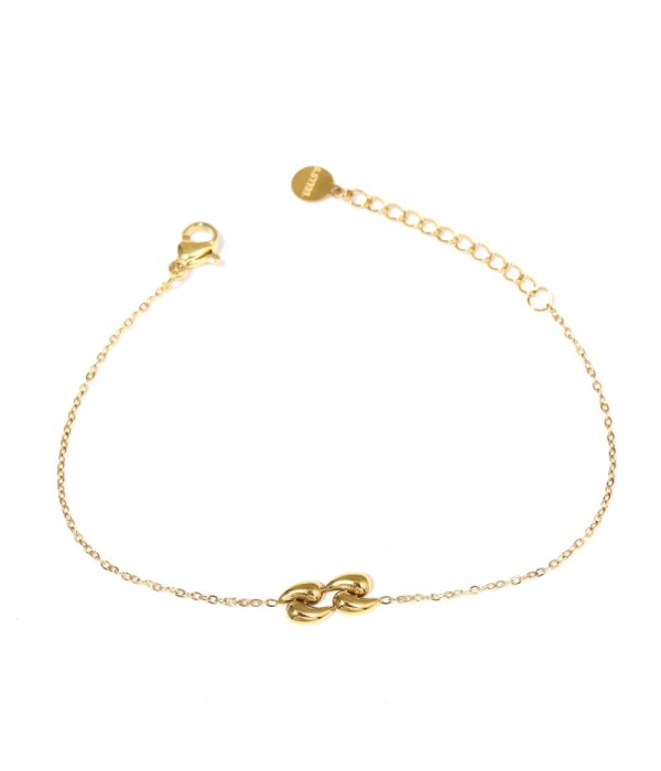 Pulsera dorada con cuatro gotas