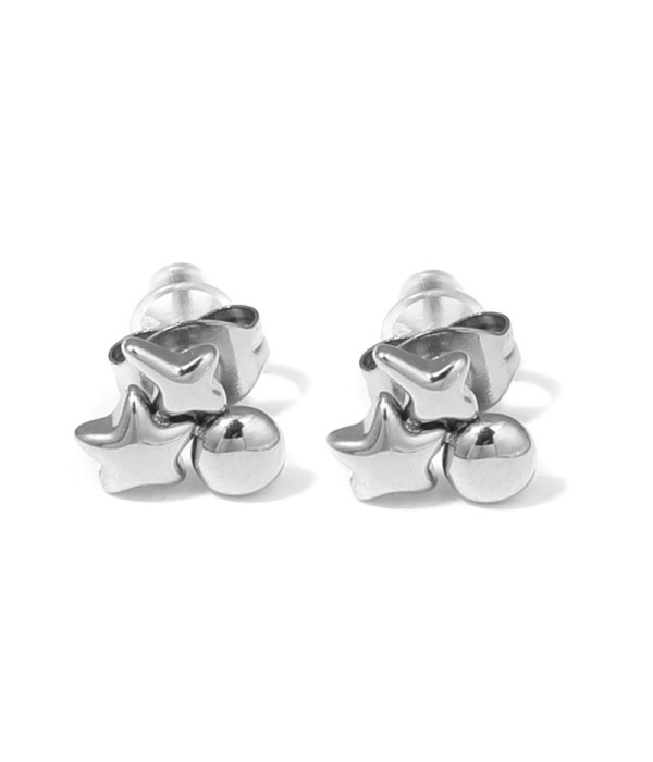 Pendientes con estrellas y círculo 2