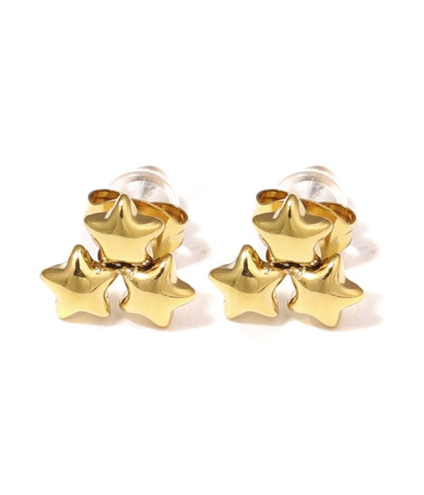 Pendientes de tres estrellas