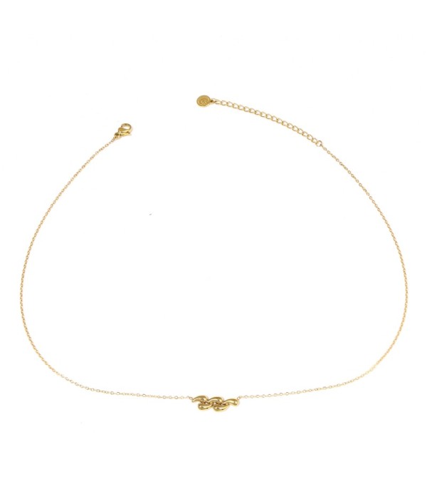 Collar doradocon varias gotas
