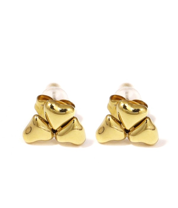 Pendientes de tres corazones