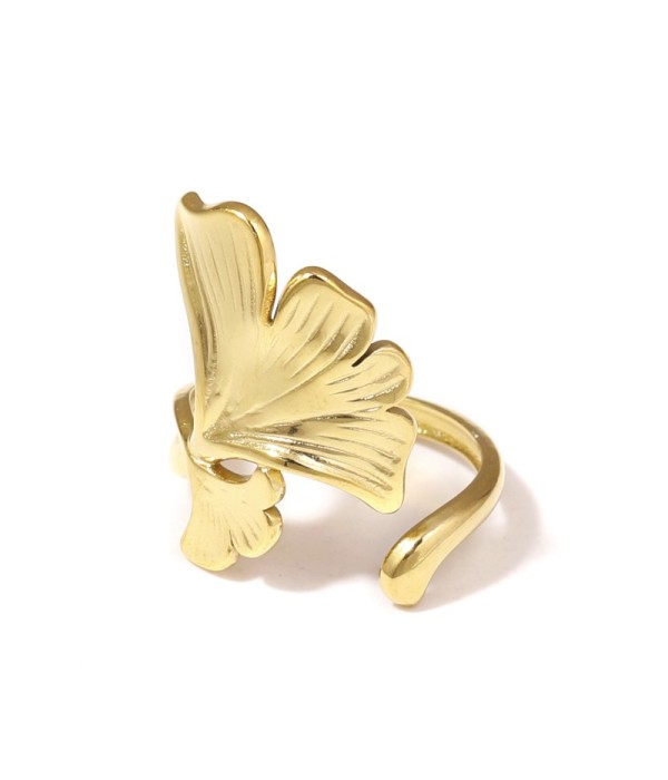 Anillo con diseño de hojas